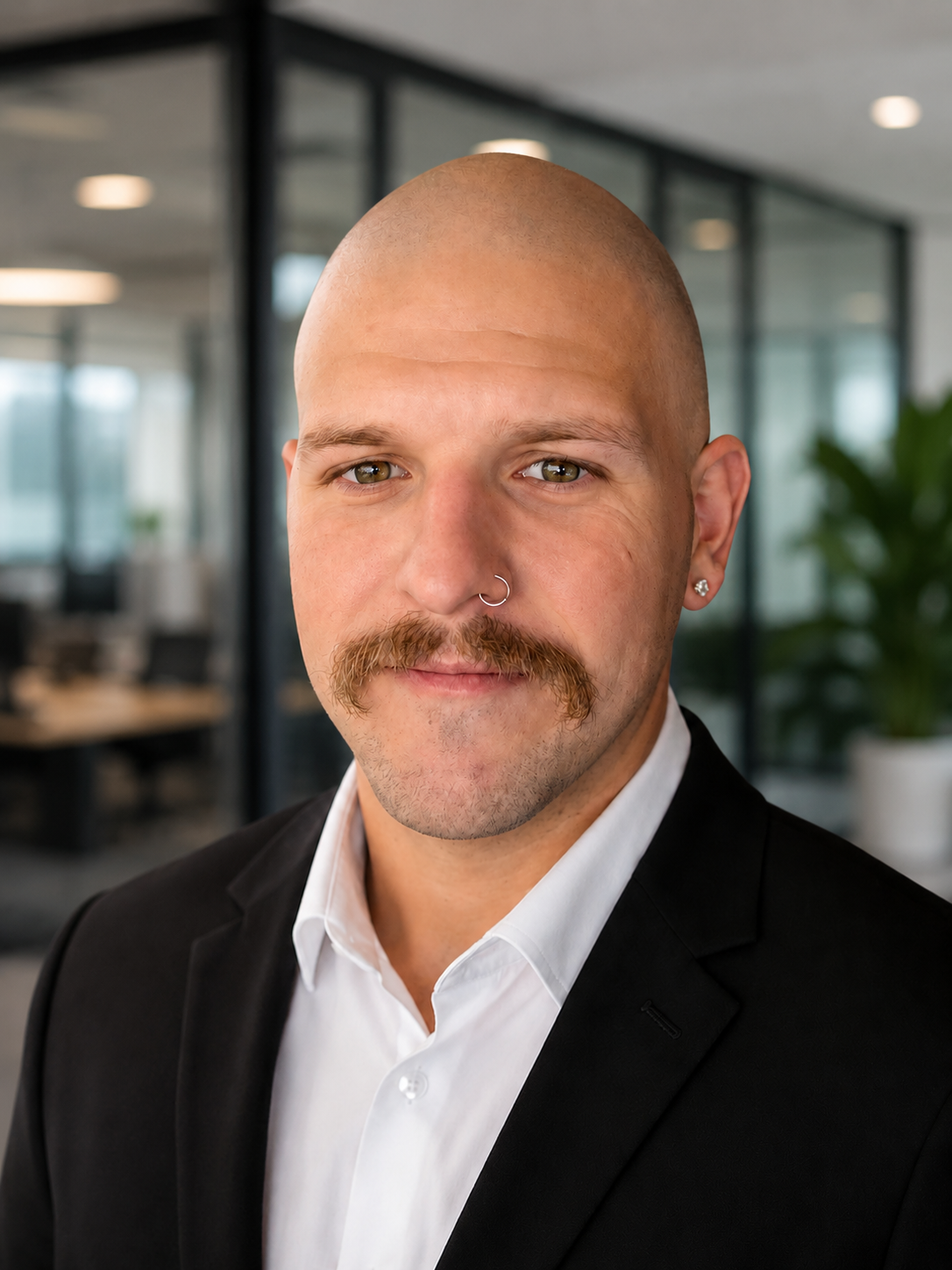 Jeremy Woodhouse, founder of LaunchGrid, in a Brisbane office